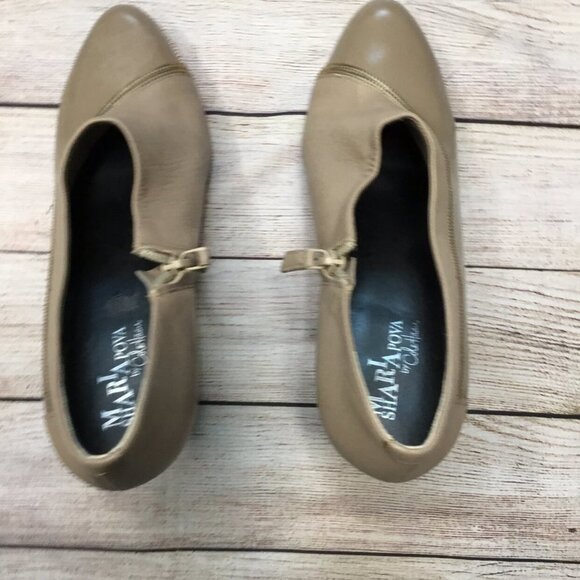 Women’s Maria Sharapova Beige Bootie sz 10 - Picture 7 of 7